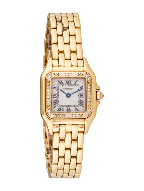 panthere cartier gold|cartier panthere watch with diamonds.